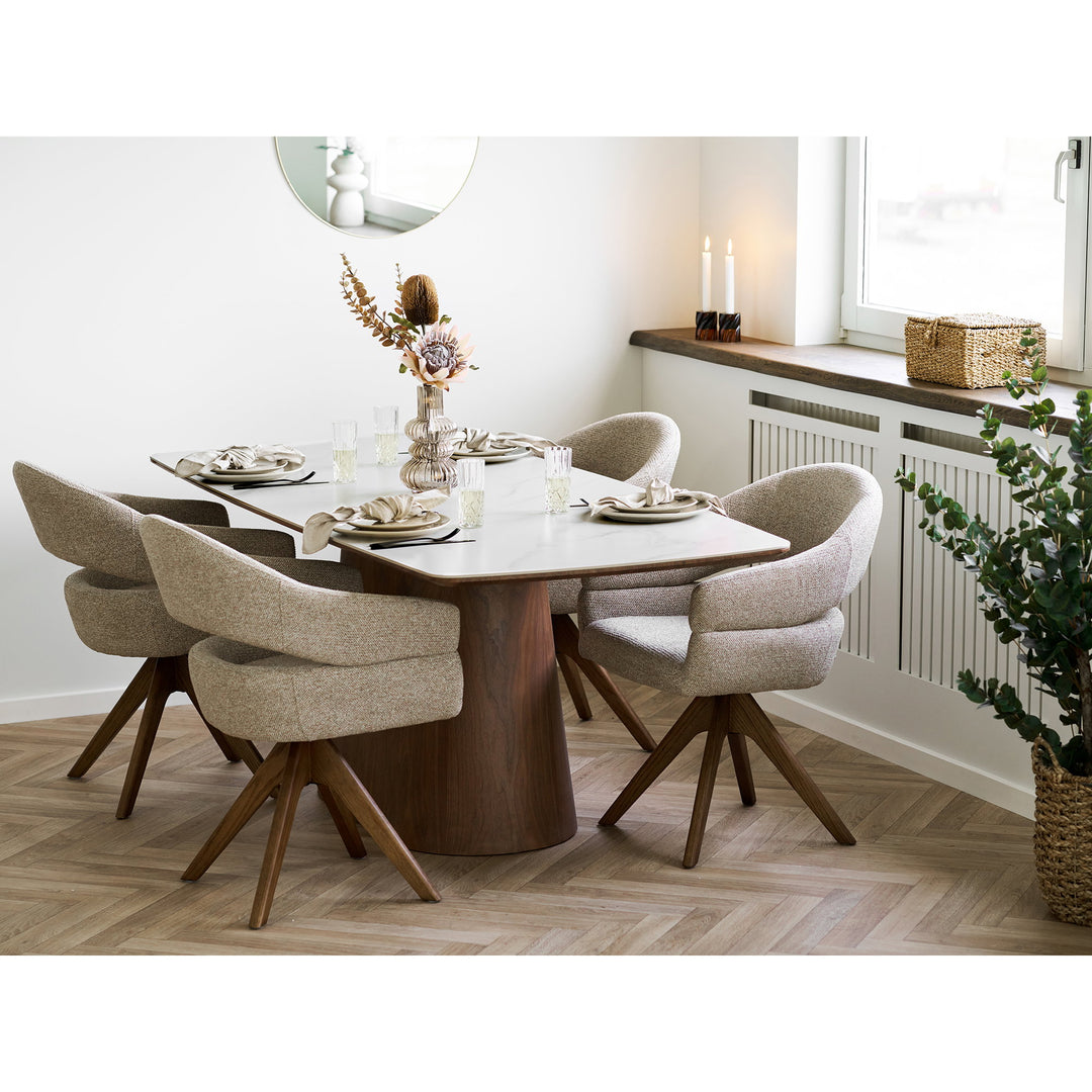 House Nordic Dover matstol med ekben – sandmelerad, miljö