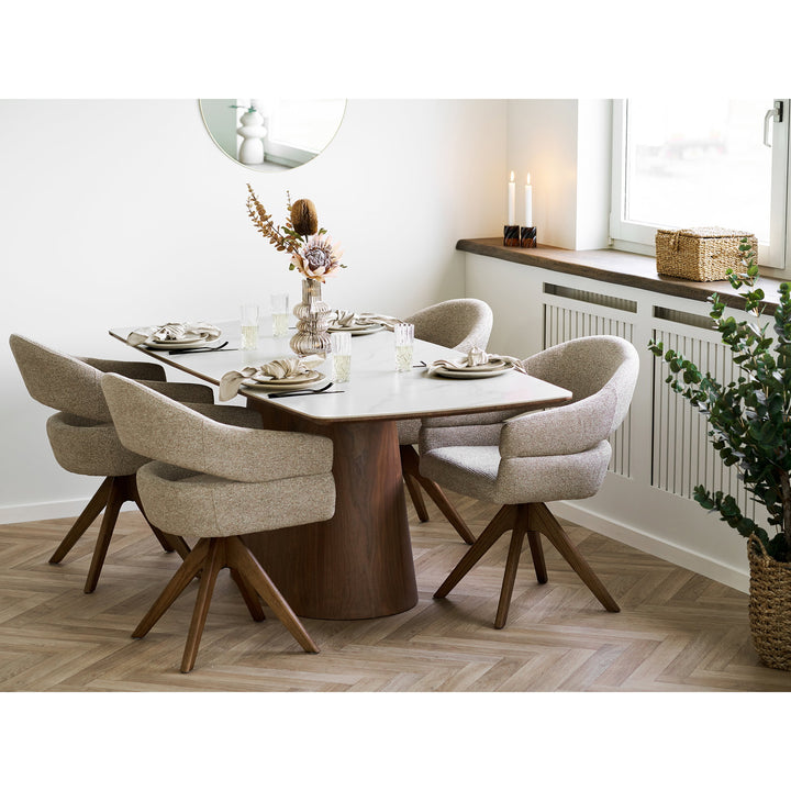 House Nordic Dover matstol med ekben – sandmelerad, miljö