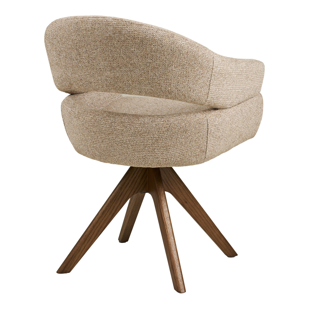 House Nordic Dover matstol med ekben – sandmelerad, vy