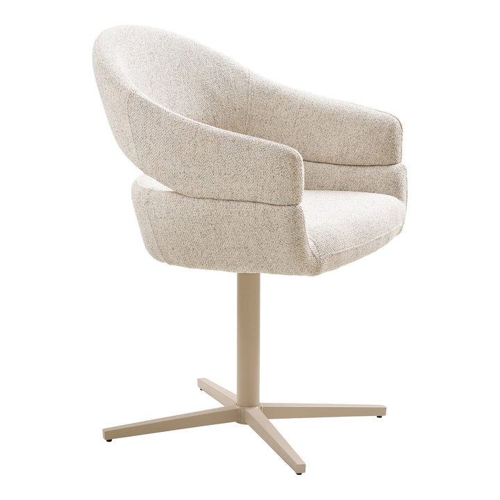 House Nordic Dover matstol stål/textil – beige, detaljbild