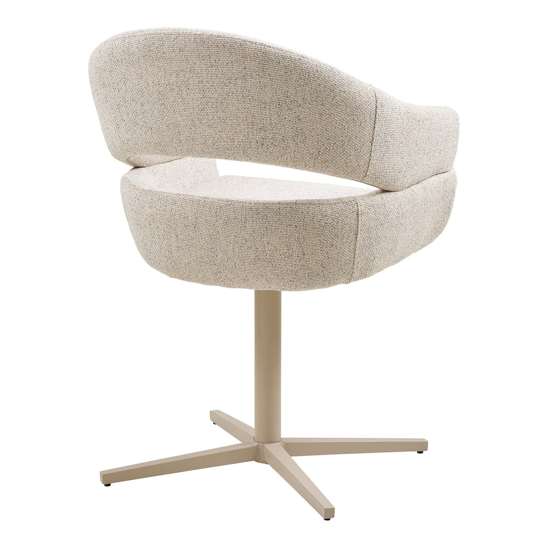 House Nordic Dover matstol stål/textil – beige, vy