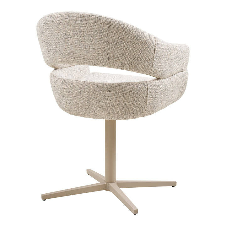 House Nordic Dover matstol stål/textil – beige, vy