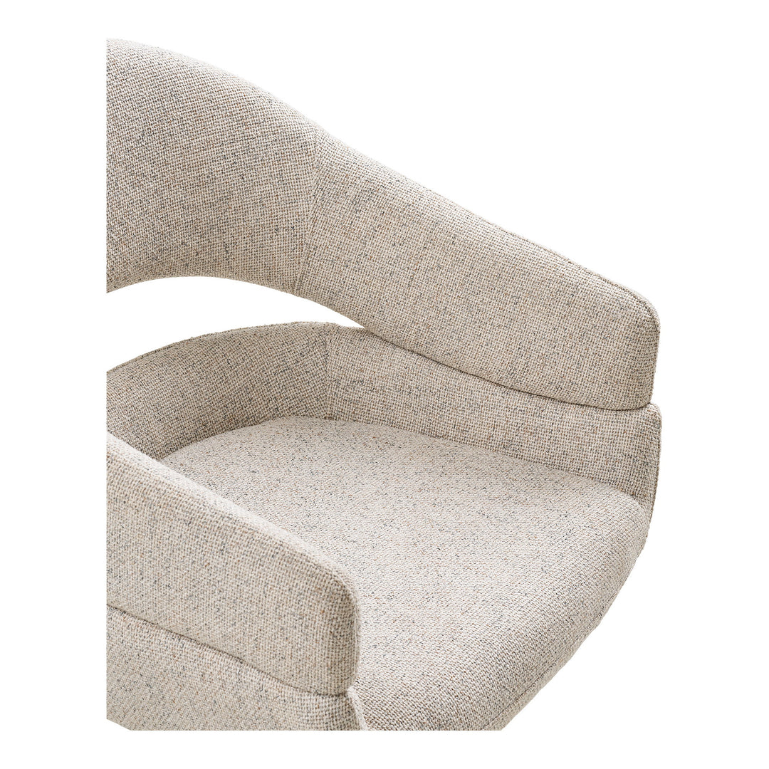 House Nordic Dover matstol stål/textil – beige, produktbild