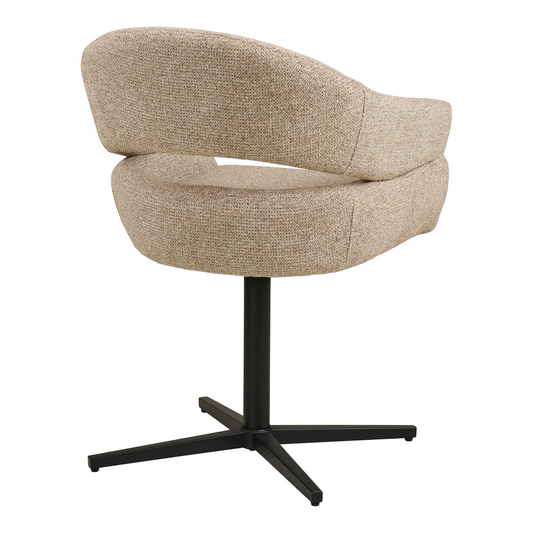 House Nordic Dover matstol stål/textil – sand, vy