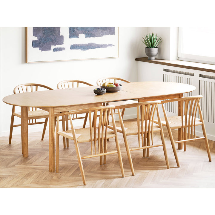 House Nordic Agustin matstol natur med flätad sits