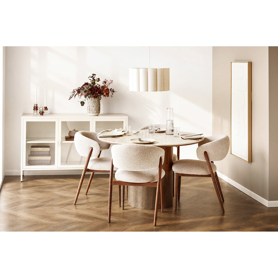 Cavi matstol sand och valnöt från House Nordic