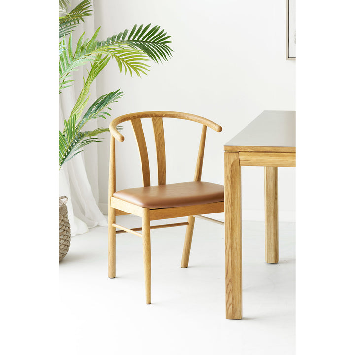 House Nordic Artenara matstol natur brun