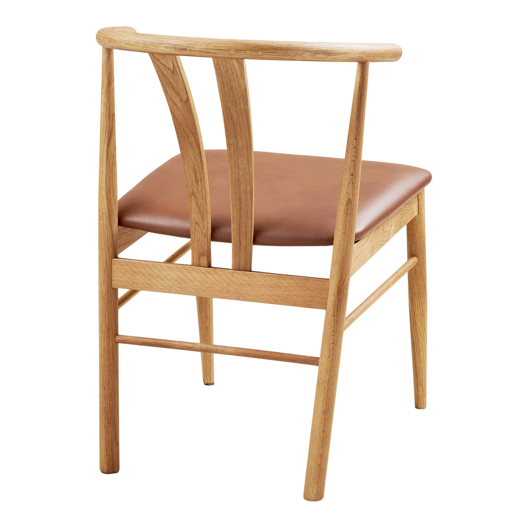 House Nordic Artenara matstol natur och brun