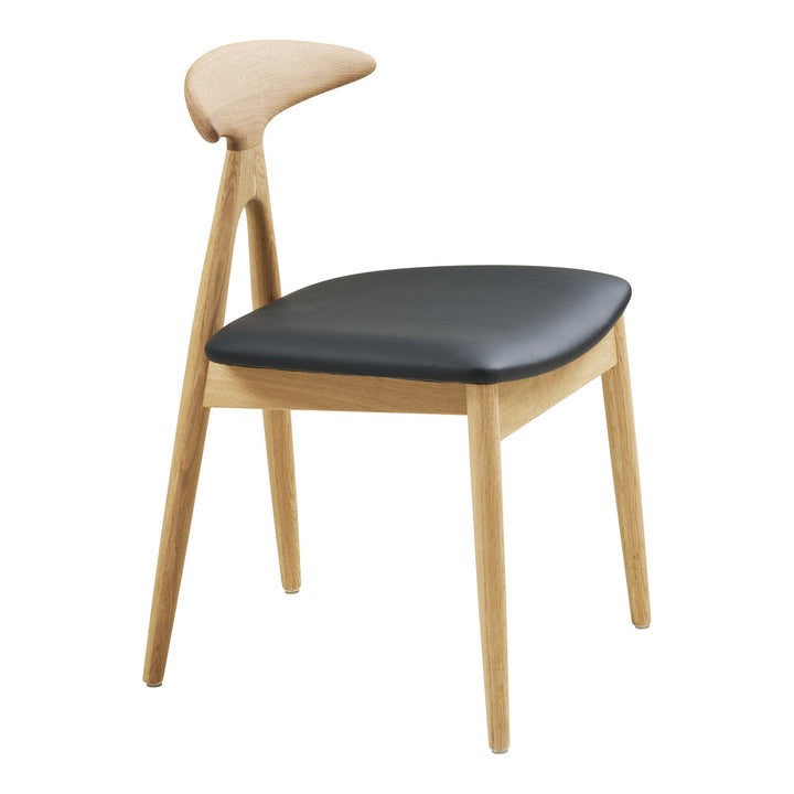 House Nordic Lanuza matstol i ek med svart sits