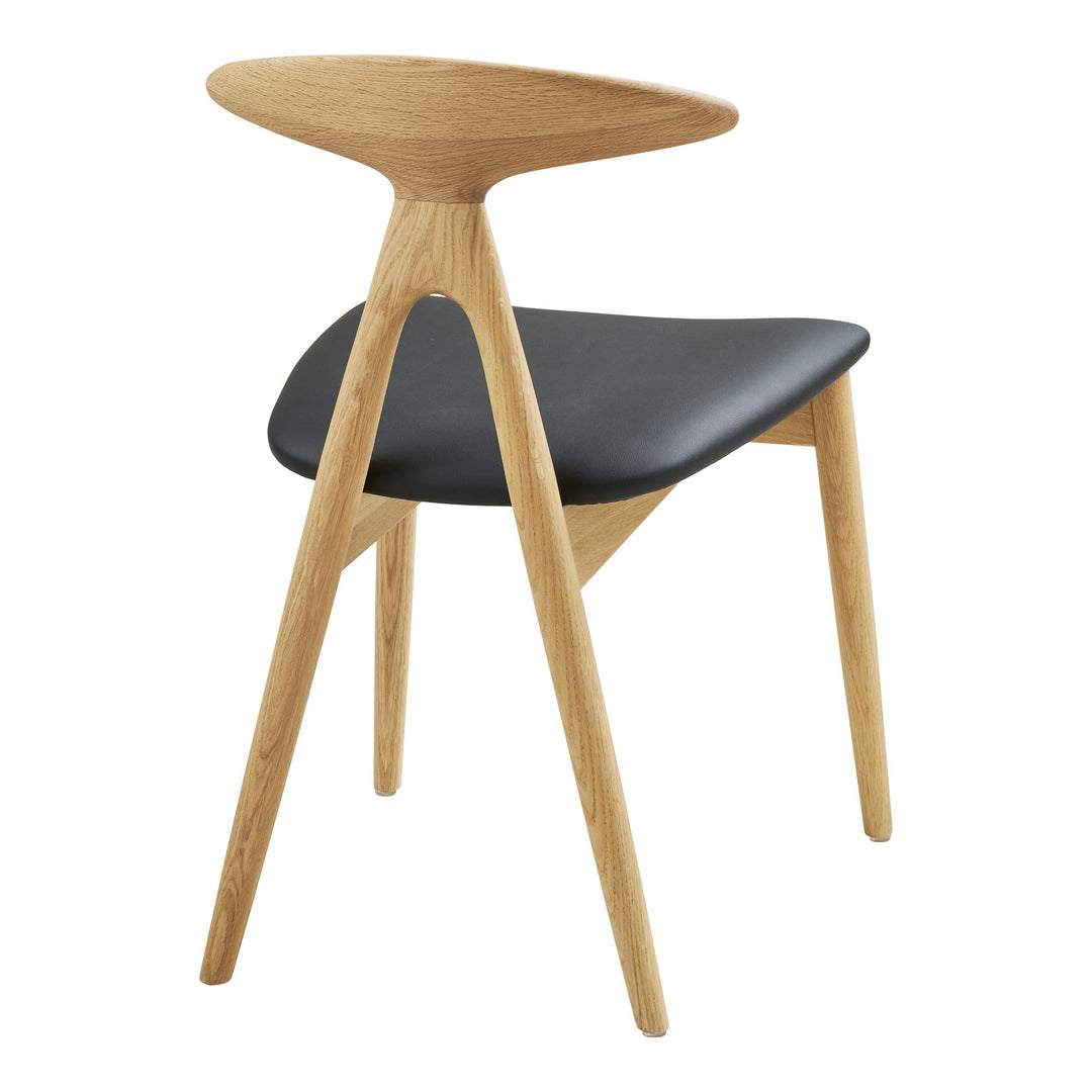 House Nordic Lanuza matstol natur och svart