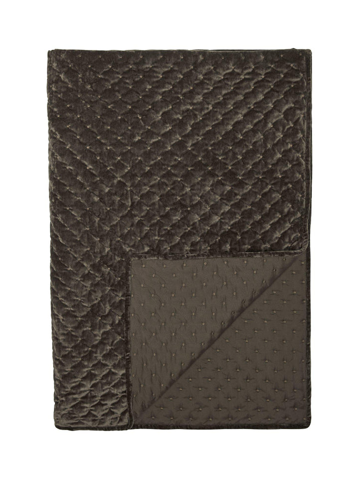Svanefors Cia Överkast Enkel – Mörkbrun 180x260cm