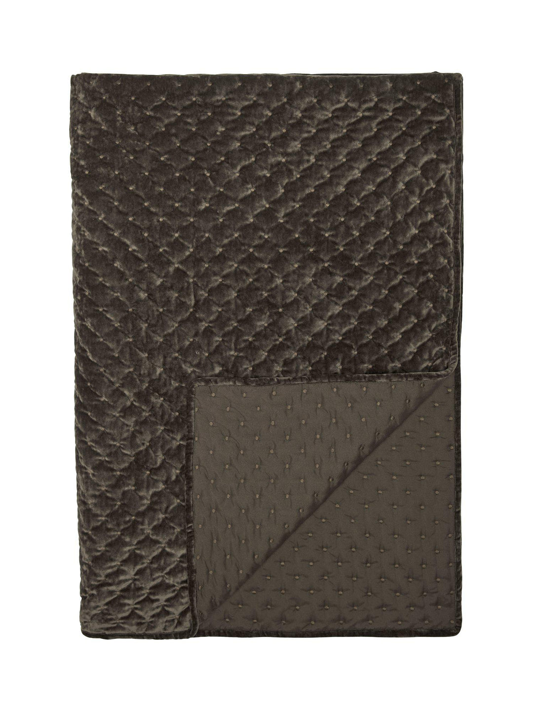 Svanefors Cia Överkast Dubbel – Mörkbrun 260x260cm