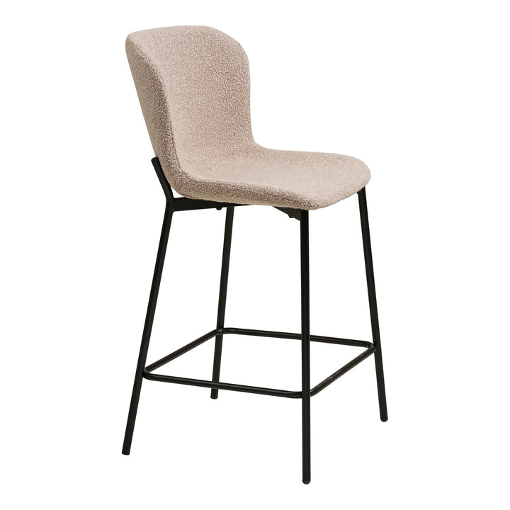 House Nordic Maceda counterstol beige bouclé 47 × 55 × 95 cm