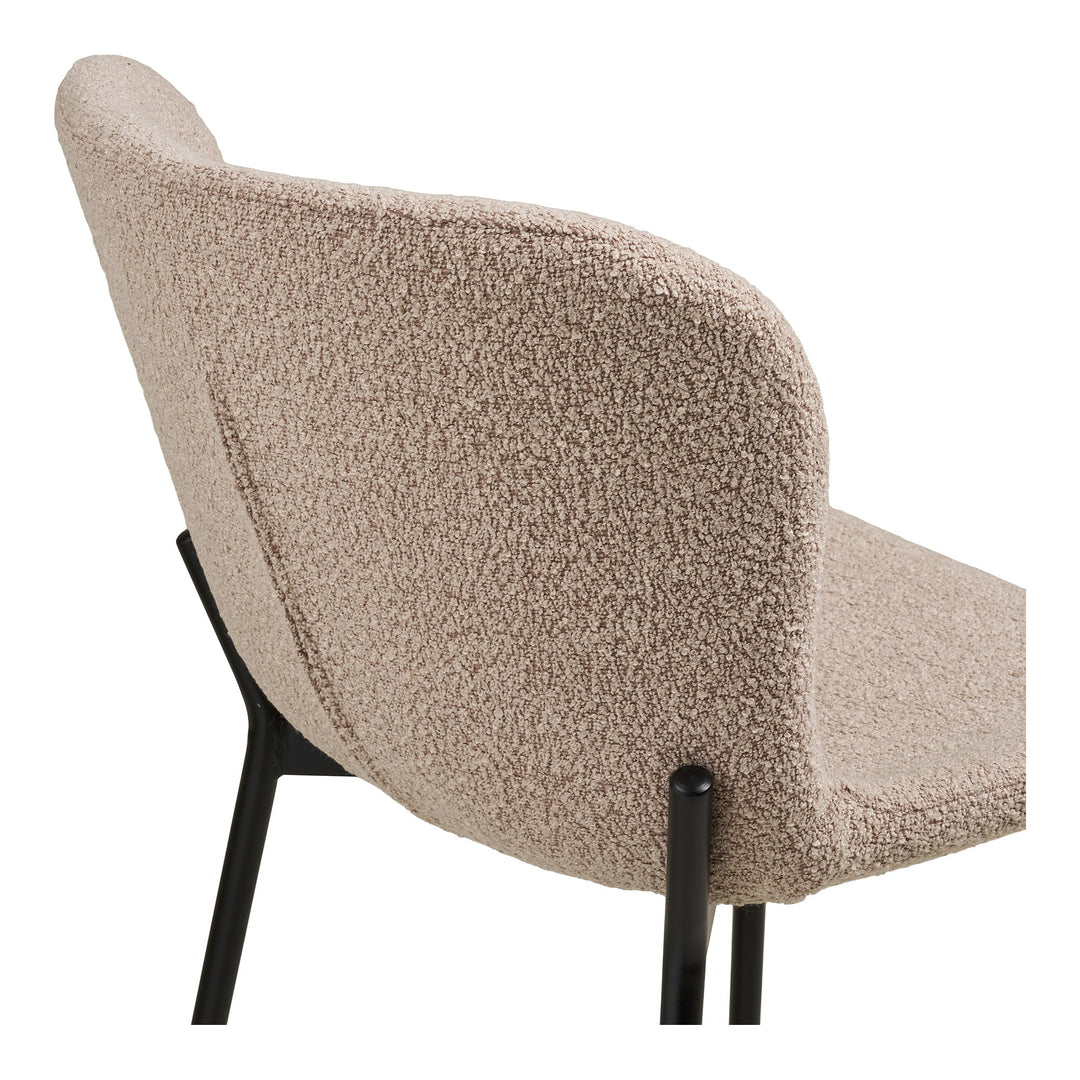 House Nordic Maceda counterstol beige bouclé 47 × 55 × 95 cm