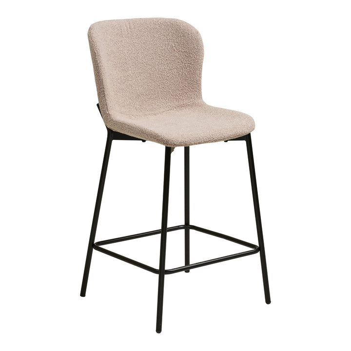 House Nordic Maceda counterstol beige bouclé 47 × 55 × 95 cm