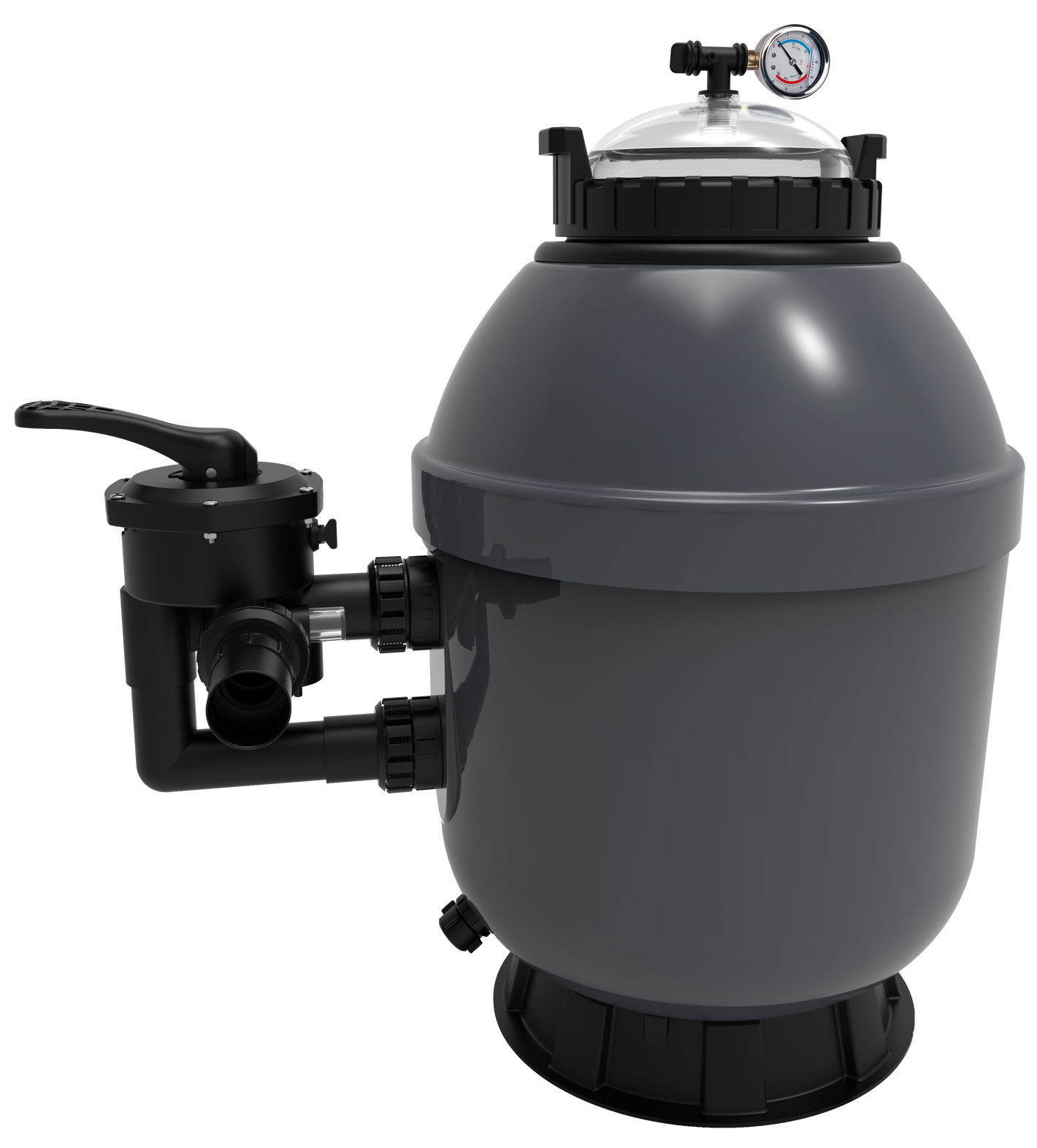 Sandfilter Poolex Rock Gelcoat – sidomonterad ventil