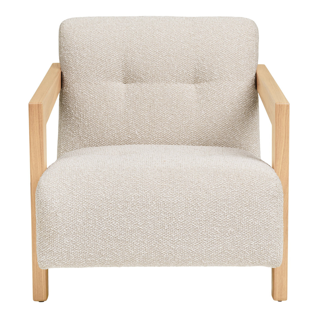 House Nordic Caracas loungestol beige med armstöd