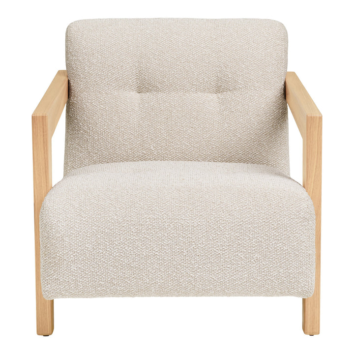 House Nordic Caracas loungestol beige med armstöd