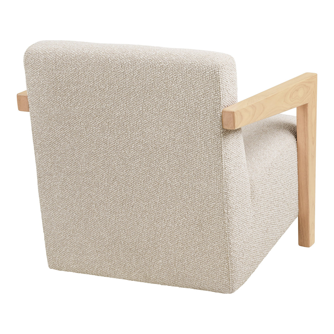 House Nordic Caracas loungestol beige med armstöd
