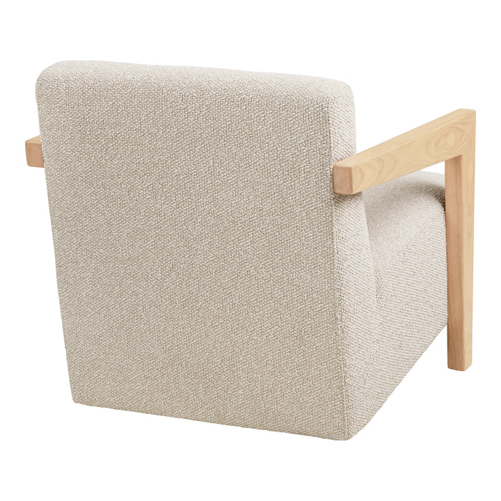 House Nordic Caracas loungestol beige med armstöd