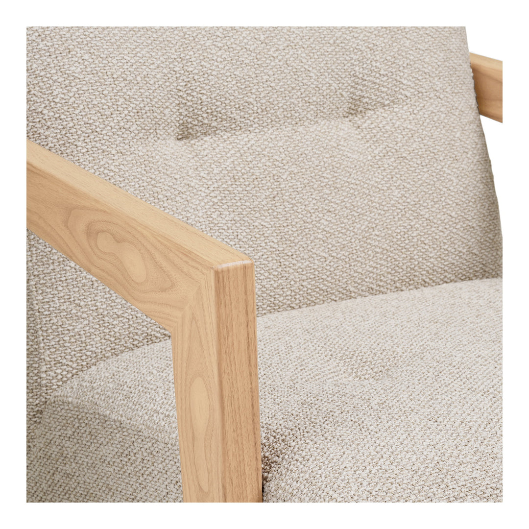 House Nordic Caracas loungestol beige med armstöd