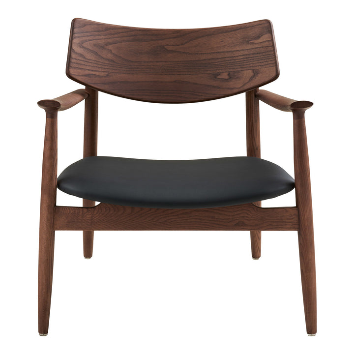 House Nordic Olvera loungestol mörkbrun/svart