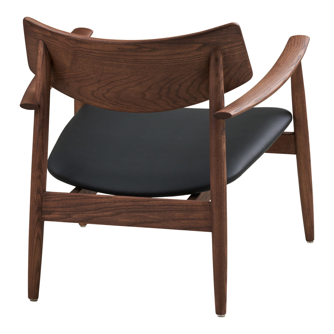 House Nordic Olvera loungestol mörkbrun/svart