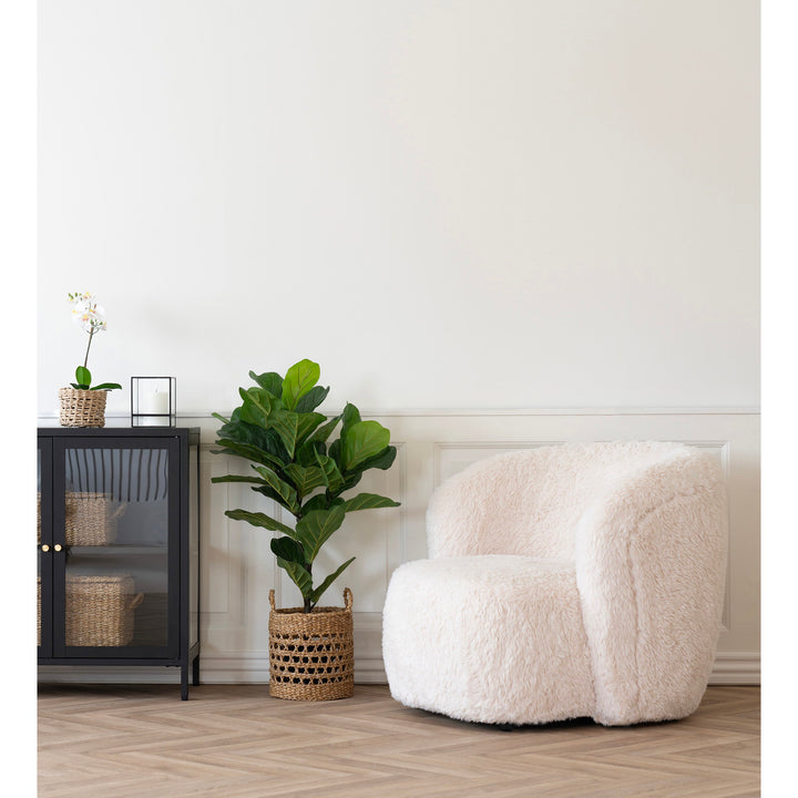 House Nordic Setubal loungestol offwhite