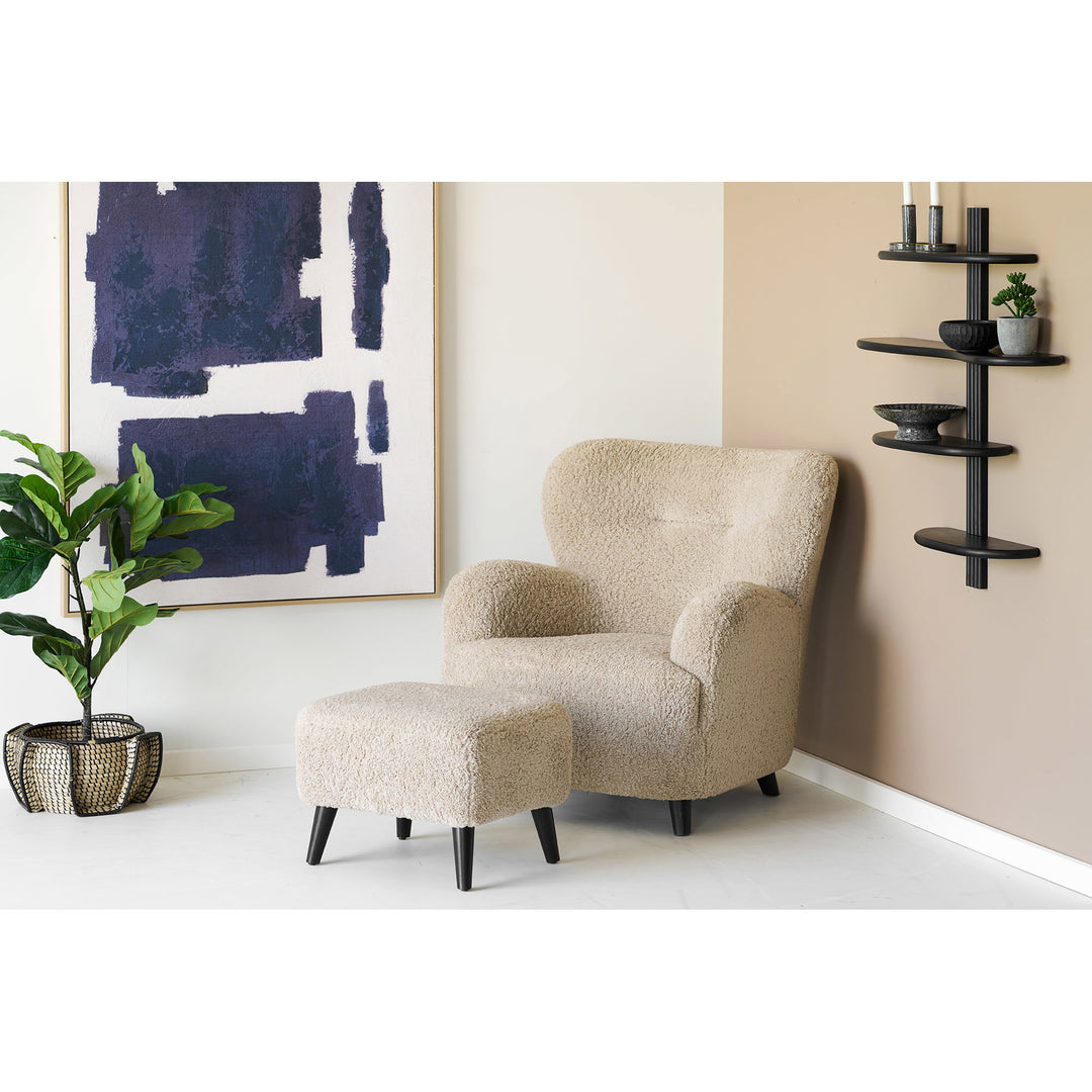 House Nordic Lunaro loungestol ljusbrun