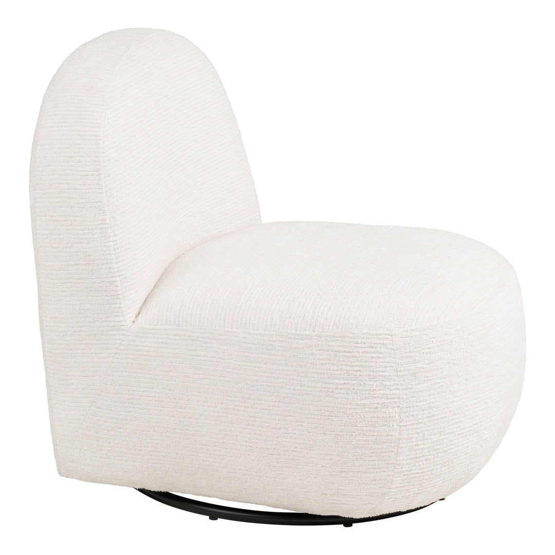 House Nordic Milo loungestol offwhite med snurrfunktion