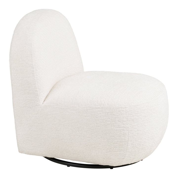 House Nordic Milo loungestol offwhite med snurrfunktion