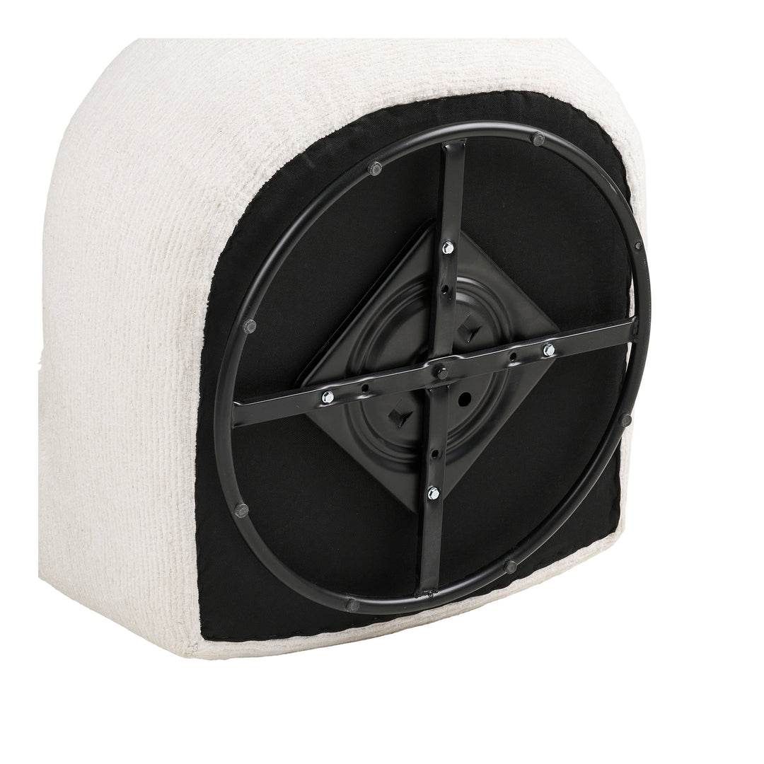 House Nordic Milo loungestol offwhite med snurrfunktion
