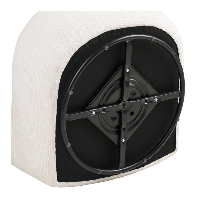 House Nordic Milo loungestol offwhite med snurrfunktion