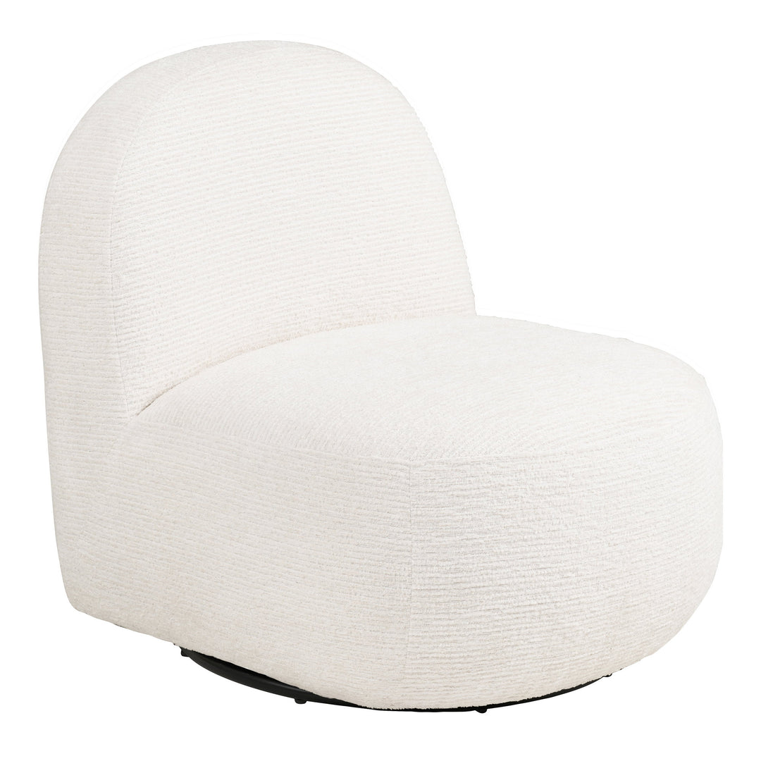 House Nordic Milo loungestol offwhite med snurrfunktion