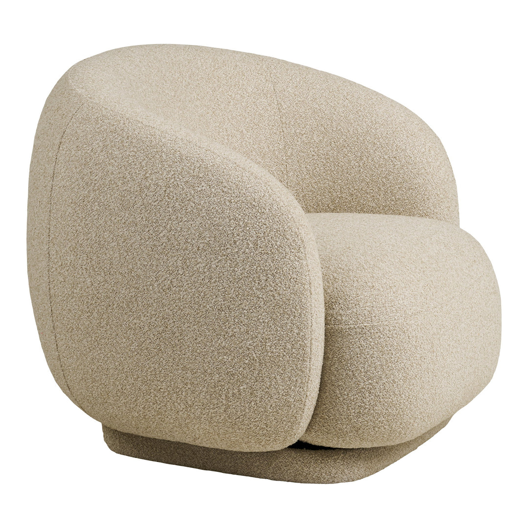 House Nordic Hawkes loungestol sand med snurrfunktion
