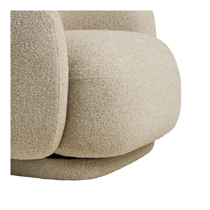 House Nordic Hawkes loungestol sand med snurrfunktion