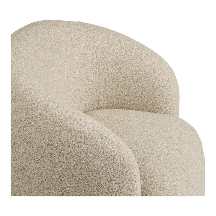 House Nordic Hawkes loungestol sand med snurrfunktion