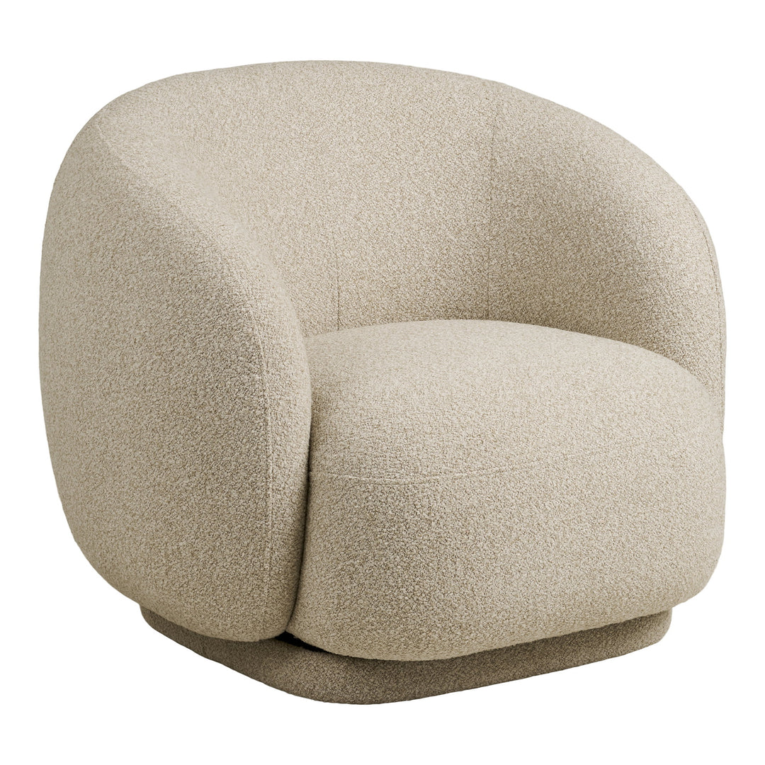 House Nordic Hawkes loungestol sand med snurrfunktion