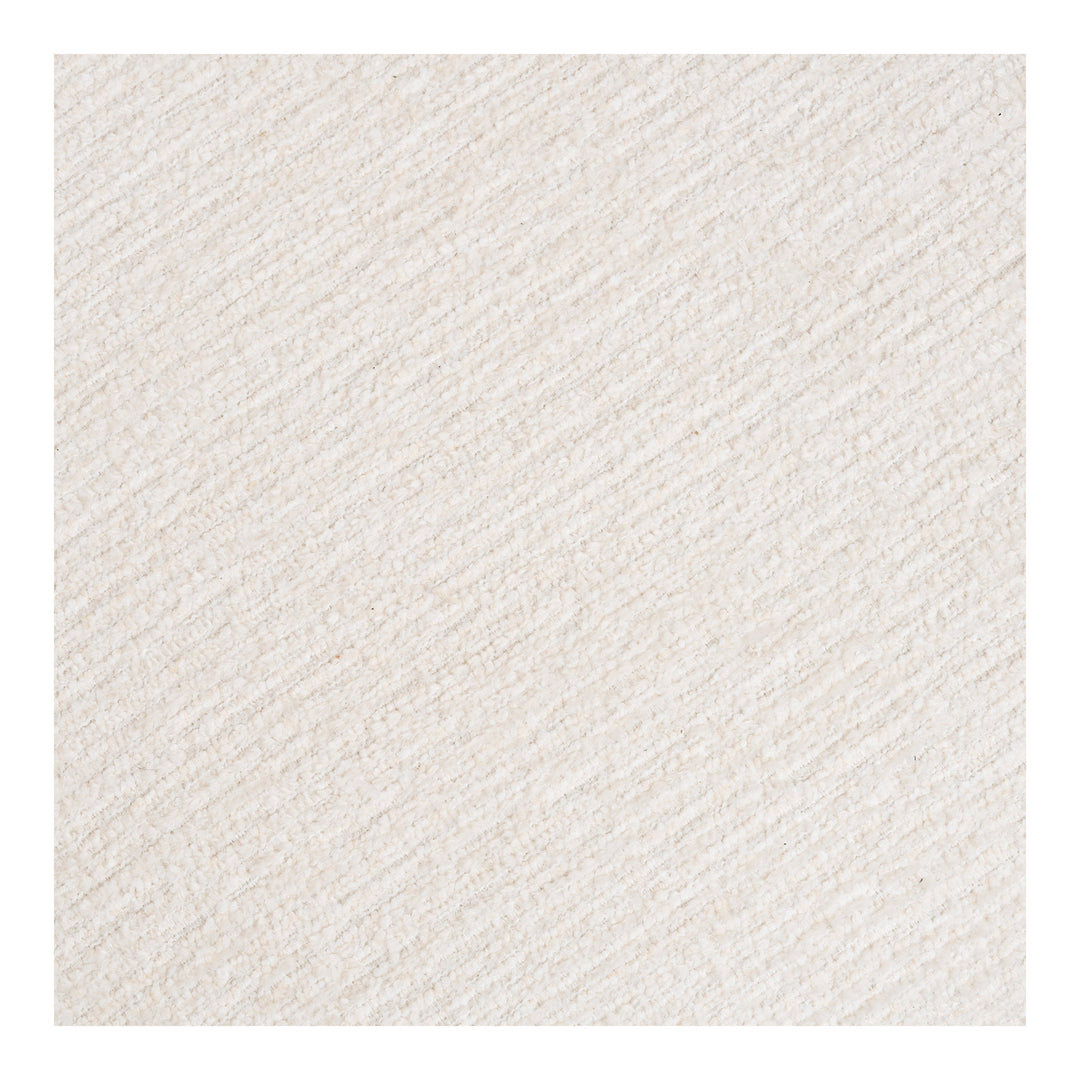House Nordic Milo loungefåtölj med puff offwhite