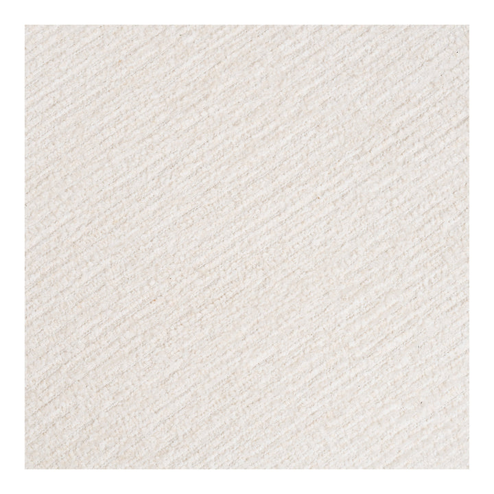 House Nordic Milo loungefåtölj med puff offwhite
