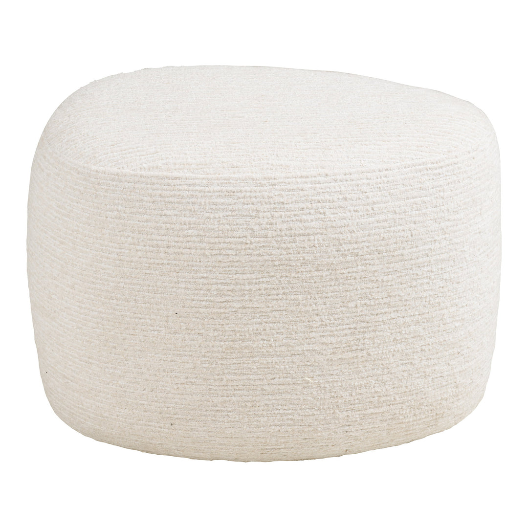 House Nordic Milo loungefåtölj med puff offwhite