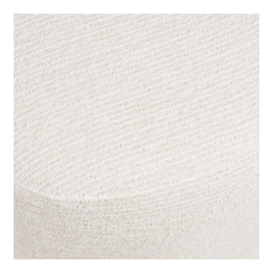 House Nordic Milo loungefåtölj med puff offwhite