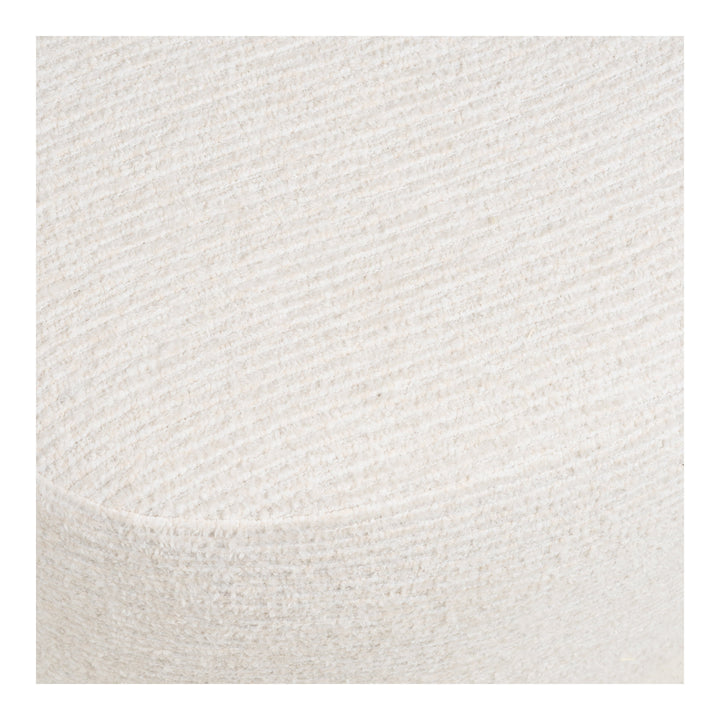House Nordic Milo loungefåtölj med puff offwhite