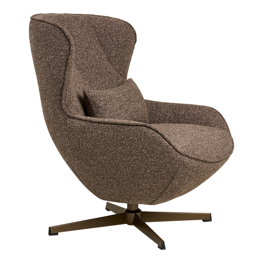 House Nordic Blenheim loungestol brun med snurrfunktion