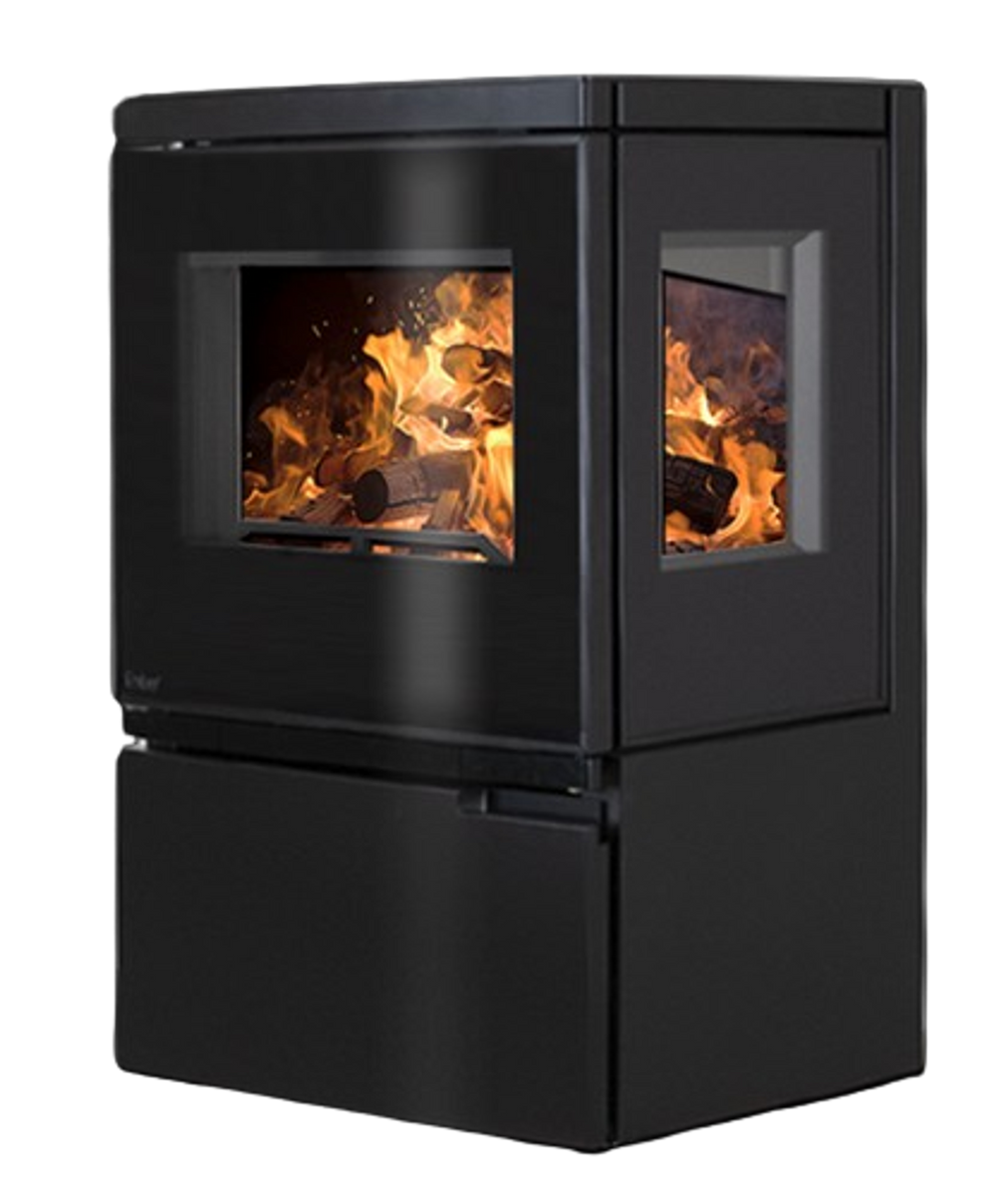Ember M4 VG braskamin – sidovy