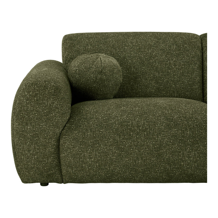House Nordic Clyde högervänd loungesoffa i olivgrönt tyg
