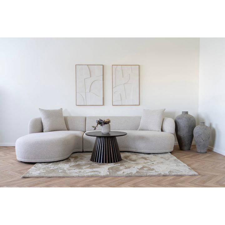 House Nordic Kingston vänstervänd loungesoffa i naturfärgat tyg