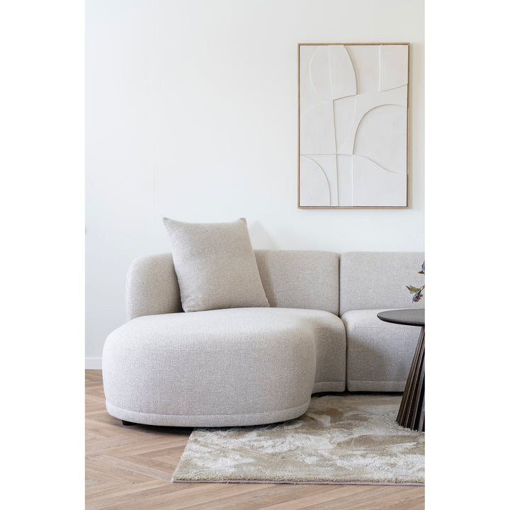 House Nordic Kingston vänstervänd loungesoffa i naturfärgat tyg