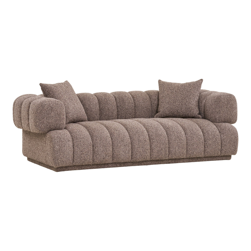 House Nordic Aurora soffa i brunt tyg