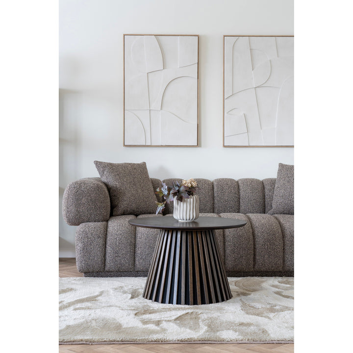 House Nordic Aurora soffa i brunt tyg
